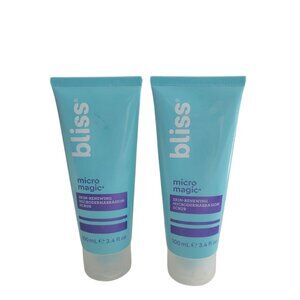 Bliss Micro Magic Skin Renewing Microdermabrasion Scrub 3.4oz SEALED Lot of 2